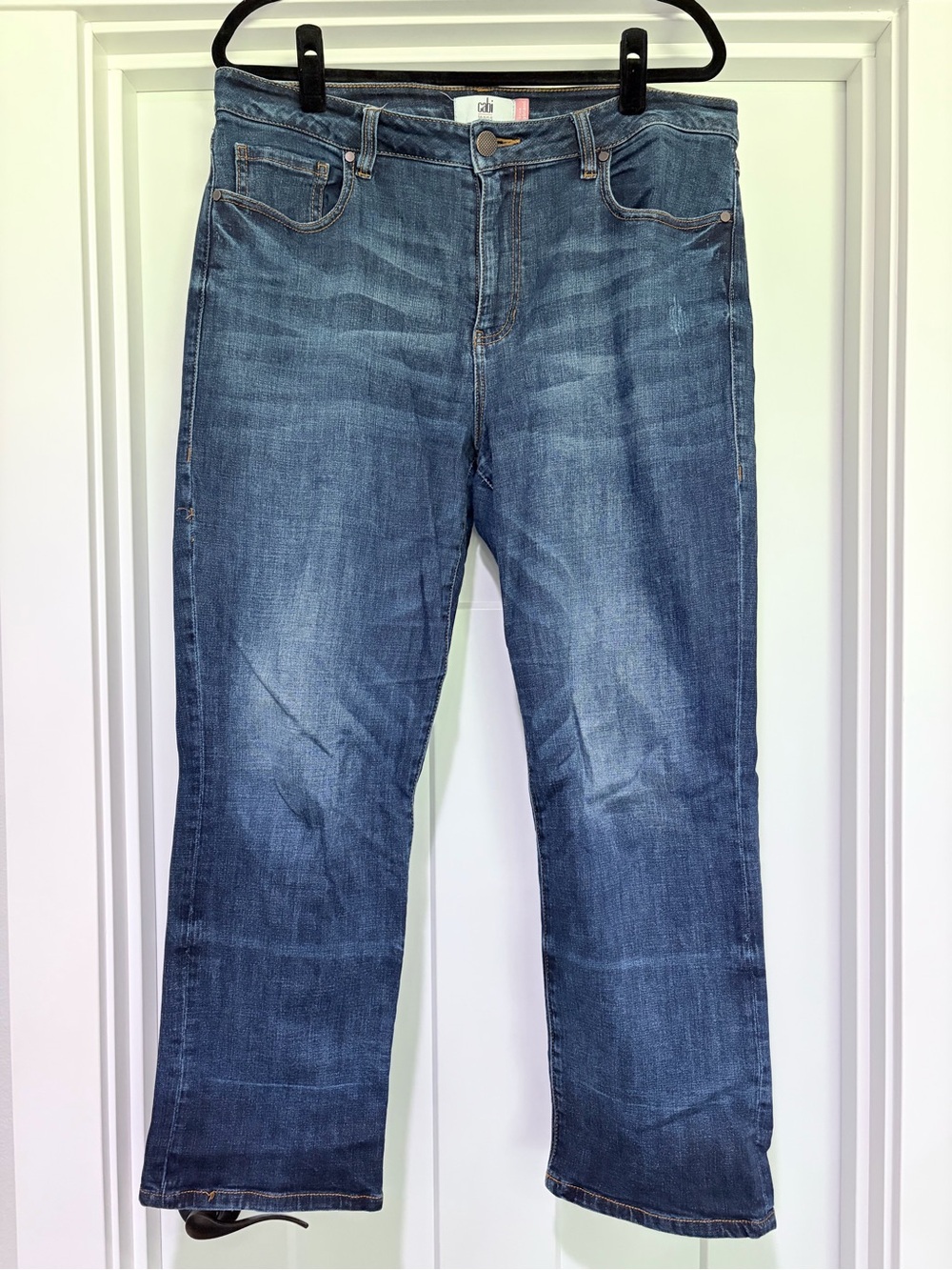 CAbi True Boyfriend Straight Leg Jeans. Size 12. Style 5494.
